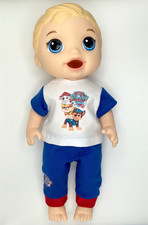 💙  Boy Clothes fits 12” Baby Alive Dolls T-Shirt + Pants  PAW PATROL theme NEW Baby T-shirt price