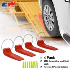 (4 Pk) Plastic Tire Skates for Tow Truck Wrecker Rollback Carrier Safety Orange Skates price