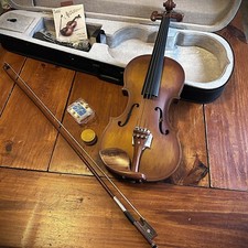 Full-Size 4/4 Violin Fiddle with Gorgeous Relic Finish with Case, Bow, and Rosin Violins price
