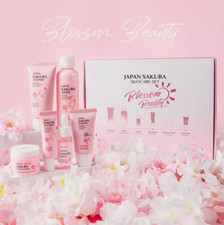 6pcs Sakura Skin Care Set: Cream, Serum, Cleanser, Toner, Sunscreen, Eye Cream Face Care Sets price