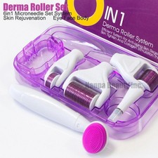 6 in 1 Derma Roller Micro Pin Roller Scars Wrinkle Anti-Aging Skin Care Kit Set Face Care Sets price