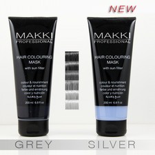 Grey Gray / Silver Makki Professional Semi Permanent Hair Colour Mask Dye Tint Hair Dye price