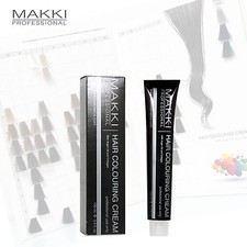 MAKKI PROFESSIONAL HAIR COLOUR CREAM TINT DYE COLOURANT ARGAN OIL COLLAGEN 100ML Hair Dye price