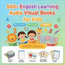 500+ English Learning Audio Visual Books for Kids | Preschool ESL Teaching Preschool Educational & Teaching Books price