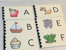 Montessori materials - Pre-Reading Series - 26 Pre-reading Alphabet Booklets Preschool Educational & Teaching Books price