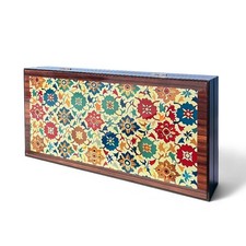 Biggdesign Bloom Backgammon, MDF Body, Magnetic Lock, Durable Gloss Finish, Scra Backgammon price