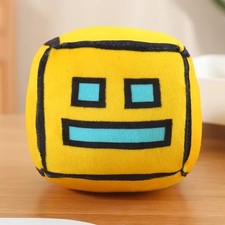 Geometry Dash Cube Yellow 5 Inch Stuffed Animal Plush Toy Toddler Doll Kids Gift Geometry price