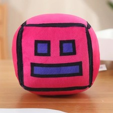 Geometry Dash Cube Pink 5 Inch Stuffed Animal Plush Toys Toddler Doll Kids Gifts Geometry price