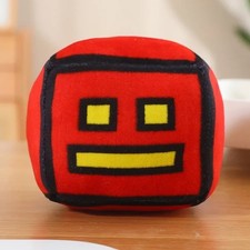 Geometry Dash Cube Red 5 Inch Stuffed Animal Plush Toys Toddler Dolls Kids Gifts Geometry price