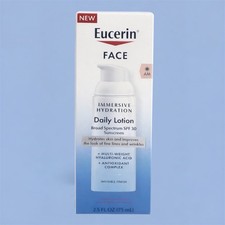 Eucerin Face Immersive Hydration Daily Lotion SPF 30 Sunscreen 2.5 oz New!!! Sun Creams and Lotions price