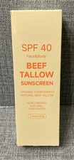 Beef Tallow Sunscreen SPF 40 Natural Sun Protection for Face and Body Non Greasy Sun Creams and Lotions price
