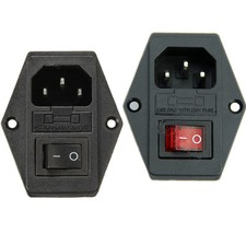 3D Printer Accessory 3 in 1 Fuse Power Supply Socket Holder 250V 10A 3 Terminal Printer Accessory price