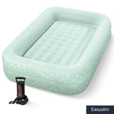 Kids Travel Air Mattress Inflatable Bed Toddler 28" x 52" Mint Green Air Mattress price