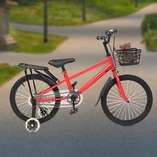 18 Inch Bicycle Kid Bike w/ Training Auxiliary Wheel For 6-8 Years Old Children Kids' Bicycles price