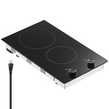 Uimoso Built-in Electric Radiant Ceramic Cooktop with 2 Burners, 20.1x11.6 inch Built-in Cooktops price