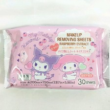 Sanrio My Melody Kuromi Makeup Remover Sheets 30pcs DAISO Japan Cosmetic Wipes Makeup Removers price