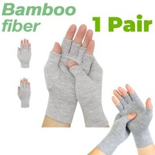 1Pair Bamboo Fiber Compression Gloves for Hand Care Exercise Wrist Brace Support Hand Care price