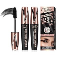 2 PK 4D Pure Silk Fiber Lash Mascara – Ultra Black Volume & Length Thick Lashes Mascaras price
