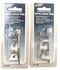 NOS! 2 Packs of Nite Lock Pins for Sliding or Swinging Doors & Windows Okey Sets price