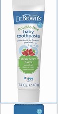 2 Counts Flouride-Free Strawberry Flavored Natural Baby Toothpaste (40g) Baby Toothpaste price