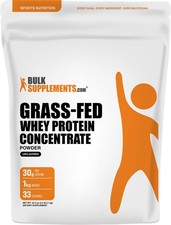 BulkSupplements Grass-Fed Whey Protein Concentrate Powder - 30g per Serving Protein Powders price