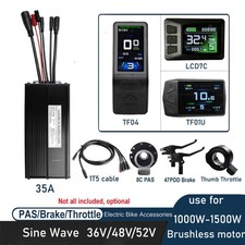 EBike 36V/48V KT 35A 1000W-1500W Controller w/Display/Throttle/Brake WP Plug lot Electric Bicycles price
