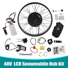 26" 1200W Fat Tire Electric Bicycle Motor LCD E-Bike Rear Wheel Conversion Kit Electric Bicycles price