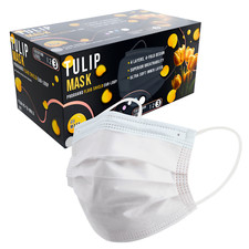 50 White ASTM Level 3 Face Masks 4-Ply, Disposable Surgical Medical Shield Tulip Masks price