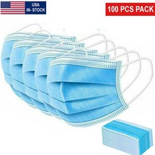 100 PCS Disposable Face Mask Non Medical Surgical 3 Ply Ear loop Masks USA Masks price