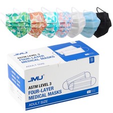 JMU Disposable Medical Face Masks, 4-Ply ASTM Level 3 Ear-Loop Face Masks 50pcs Masks price