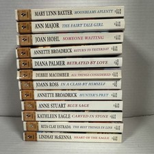 12 Harlequin WESTERN LOVERS Paperback Novels From Years 1984-90 Love Novels and Stories price