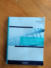 Kaplan Securities Series 4 License Exam Manual 8th Edition Test Prep Guide Book YGS and LYS Books price