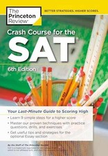 Crash Course for the SAT, 6th - Paperback, by The Princeton Review - Very Good YGS and LYS Books price