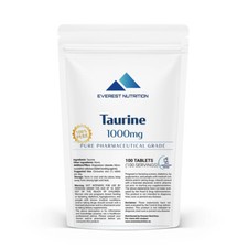 Taurine 1000mg Tablets – Muscle, Energy, Metabolism & Nervous System Support Amino Acid price