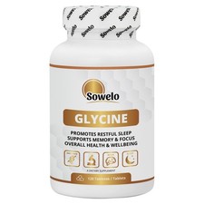 Glycine 750mg Tablets – Free Form Amino Acid for Sleep & Recovery – Sowelo Amino Acid price