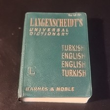 Langenscheidt’s Universal Pocket  Dictionary Turkish English 1968 9th Edition Turkish Dictionary price