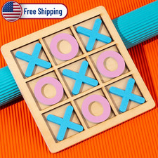 Wooden Tic Tac Toe Game Classical Kids Educational Puzzle Travel Board Toy Set Education Sets price
