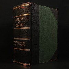 1916 Library of Health Antique Illustrated Medical Reference Book With Manikins Medical Books price