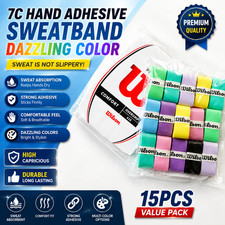 15PCS Tennis Racket Overgrip Anti Slip PU Grip Tape Badminton Squash Wrap Tennis & Badminton price