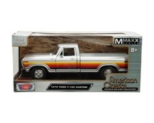 1979 Ford F-150 Custom – Silver Diecast 1:24 Scale Model - Motormax 79346SILOR American Classics price