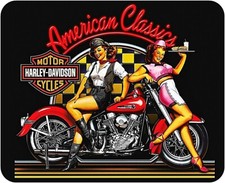 Harley Davidson "American Classics" Pinup Girl Computer / Laptop Mouse Pad American Classics price