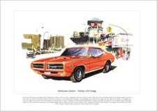American Classics - PONTIAC GTO JUDGE - Fine Art Print - Ram Air III engined car American Classics price