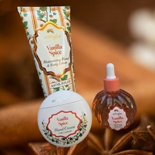 Amber Glow Vanilla Spice Body Care Set (Lotion 8 oz, Hand Cream 1.69 oz, Body... Body Care Sets price