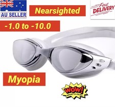 Prescription Myopia Swimming Goggles Anti-fog Quality NEW -1.0 to -10.0 Swim Goggles price
