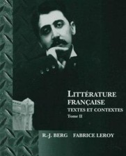 Litterature Francaise: Textes Et Contextes Tome II (Literature Francaise) French Literature price