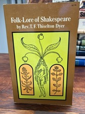 FOLK-LORE OF SHAKESPEARE, By Thomas Firminger Thiselton-dyer Folk Literature price