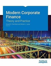Modern Corporate Finance: Theory - Paperback, by Donald R. Chambers; - Very Good Accounting Finance Books price