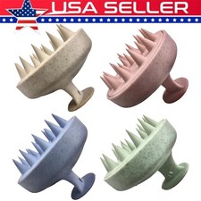 Silicone Head Scrubber Brush Hair Scalp Massager Soft Bristle Shampoo Comb Wash Hair Brush and Comb price