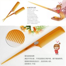 1x Hair Comb Salon Brush Styling Hairdressing Rat Tail Plastic Tool Comb Hair Brush and Comb price