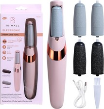BS-MALL electric foot file: 2-in-1 USB pedicure tool with dual grinding wheels!! Manicure / Pedicure Supplies and Sets price